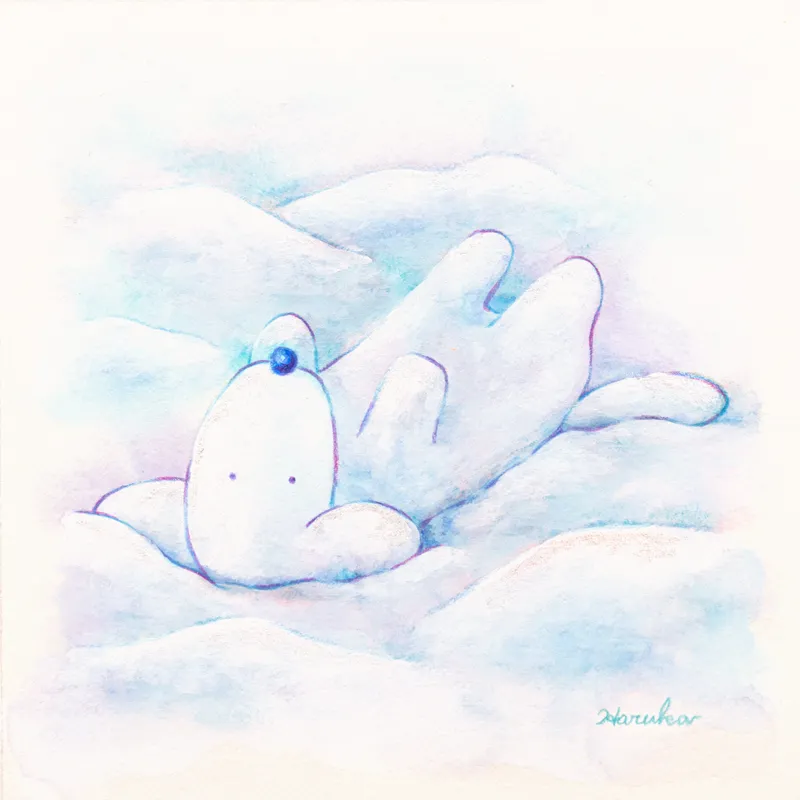 ジィ〜 18cm正方形額付