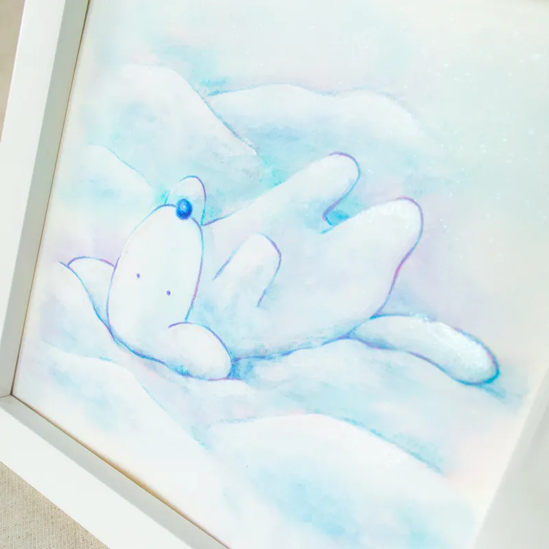 ジィ〜 18cm正方形額付