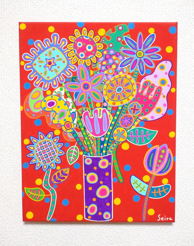 一歩踏み出す花たち