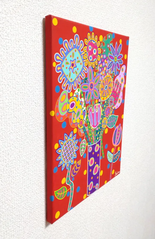 一歩踏み出す花たち