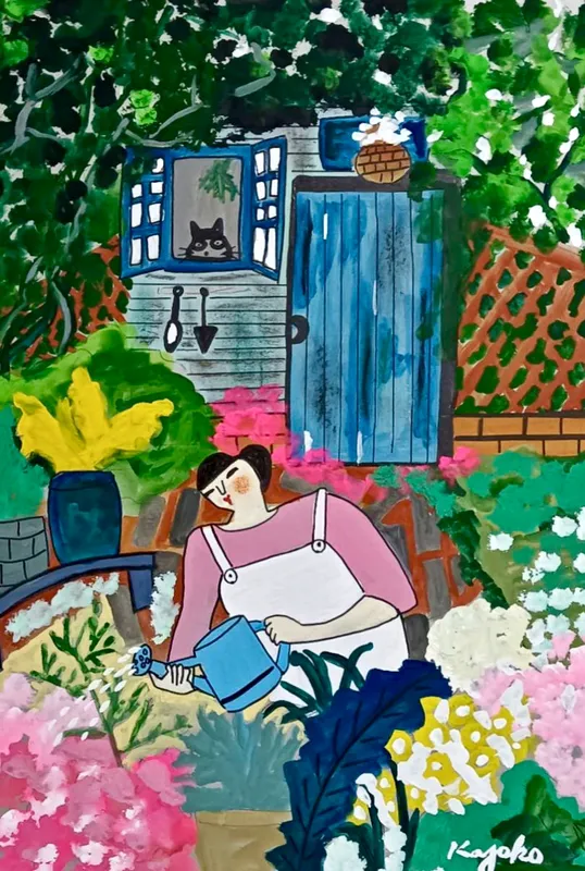 花に囲まれて〜