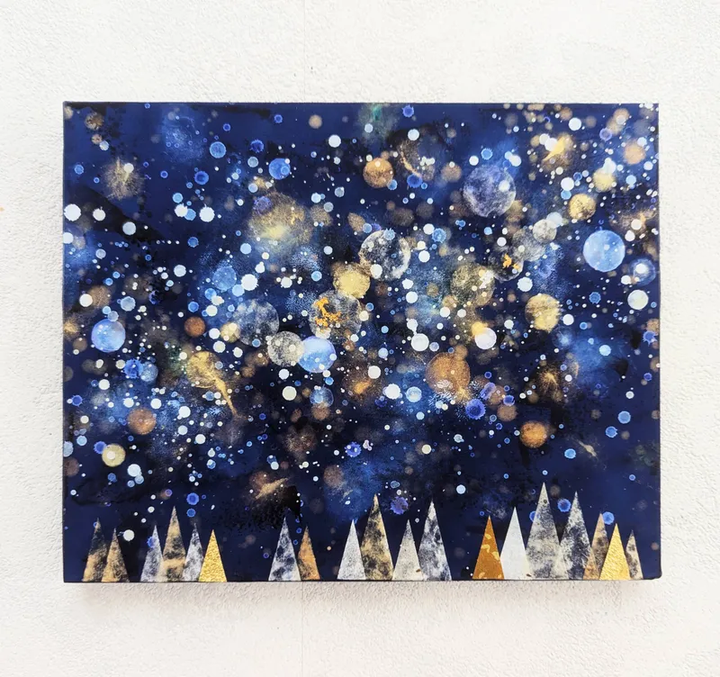 星と森F3号(アクリル原画)
