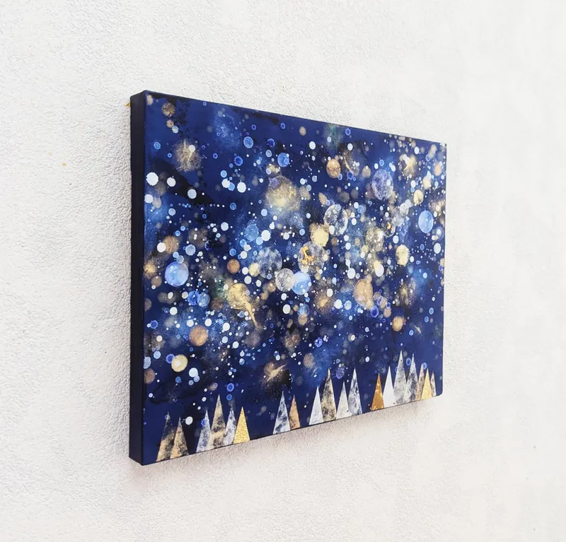 星と森F3号(アクリル原画)