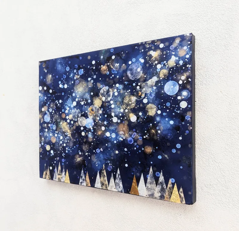 星と森F3号(アクリル原画)