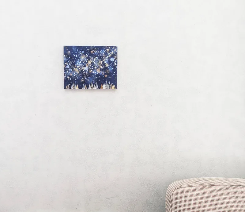 星と森F3号(アクリル原画)