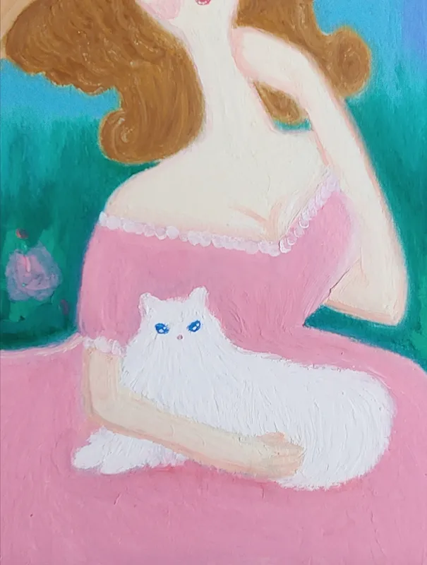 お姫様とねこ