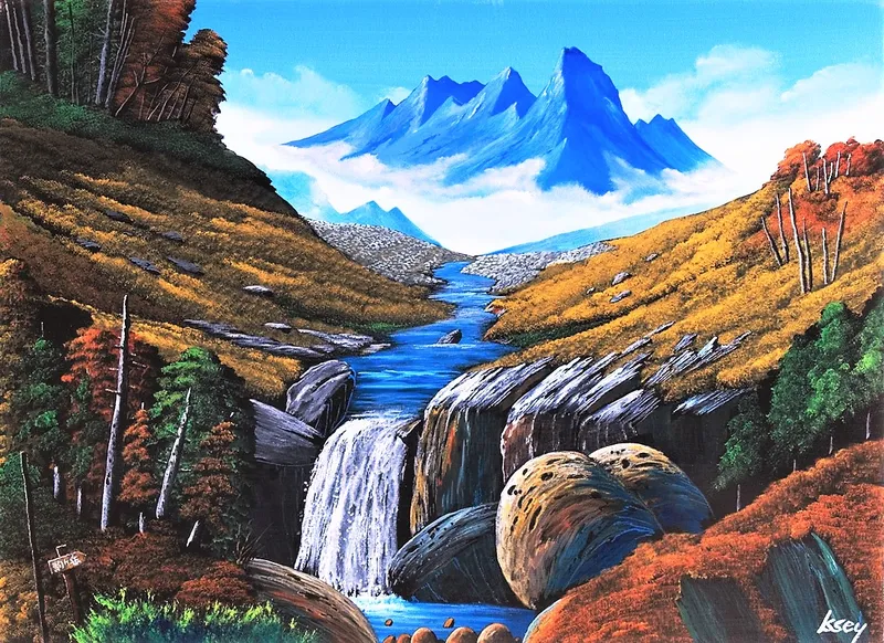 山上の滝