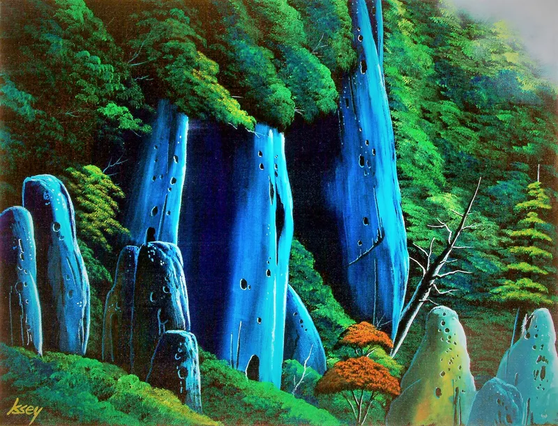 ブルー奇岩の山