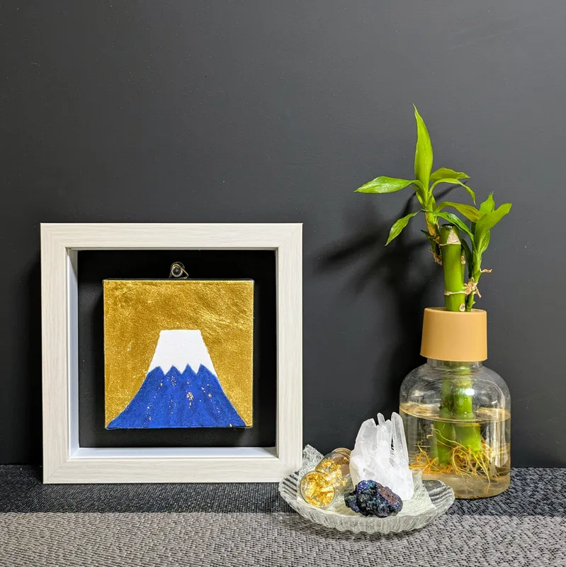 地球からの贈り物「青いろ富士山」