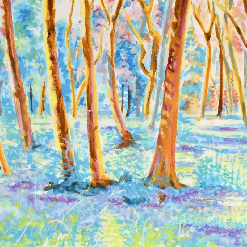 色彩の森　木々の中で