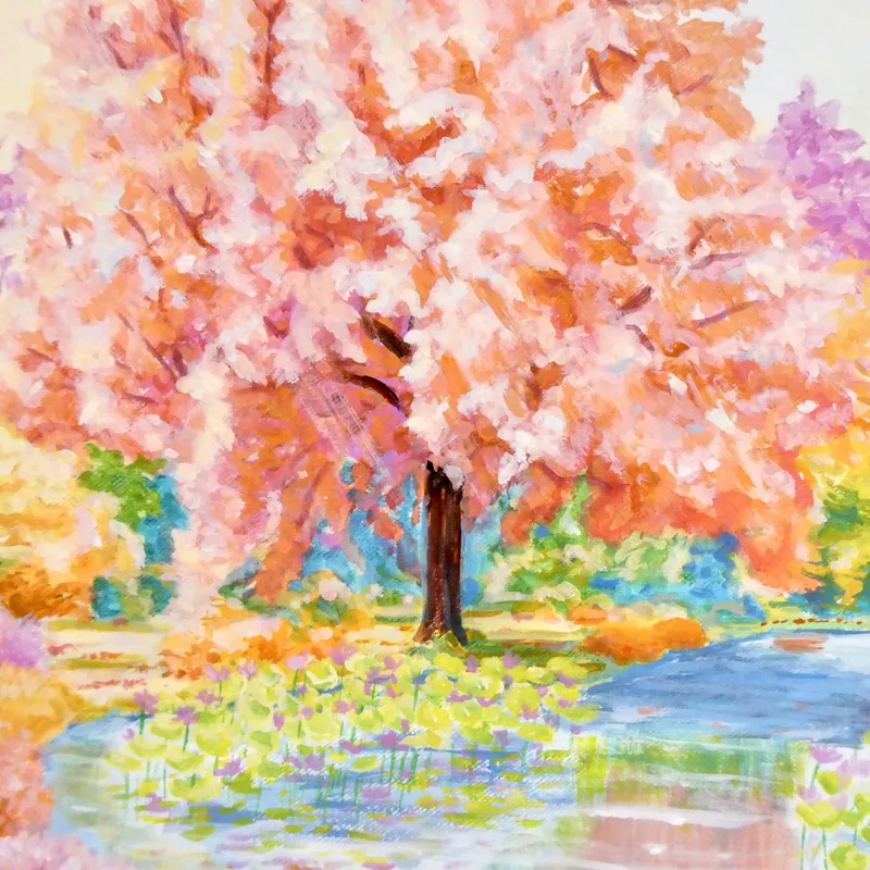 色彩の森　大きな木