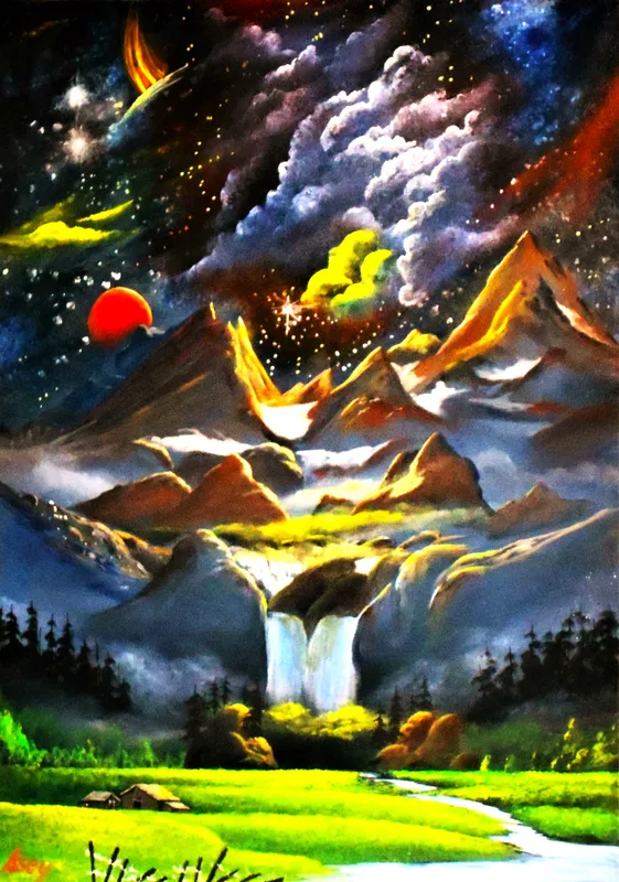 宇宙模様の星