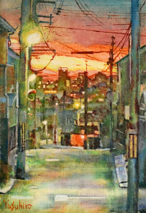 下町の夕暮れ