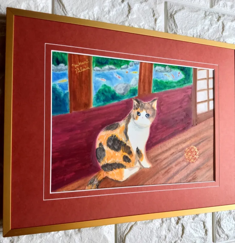 縁側の猫さん