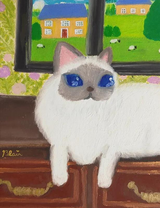 マナーハウスの窓辺から