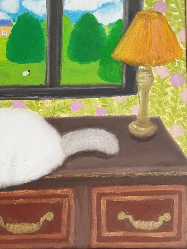 マナーハウスの窓辺から