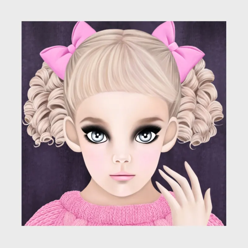 ピンクのセーター