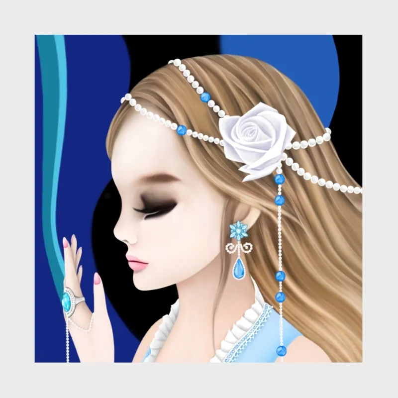 王女　蒼い宝石