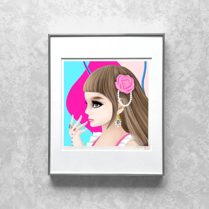 王女　薔薇の髪飾り