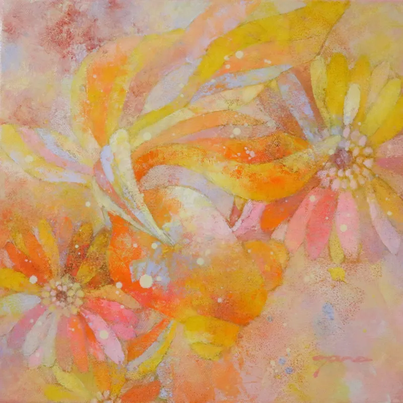 ひらひら、花を泳ぐ