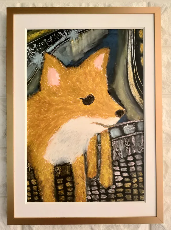 小樽運河ときつねさん