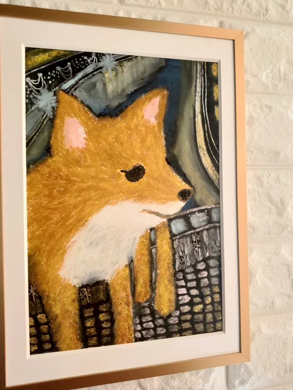 小樽運河ときつねさん