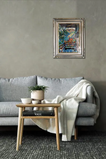 御影堂から望む秋