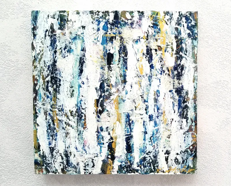 凍てつきと美しさ（油彩原画）