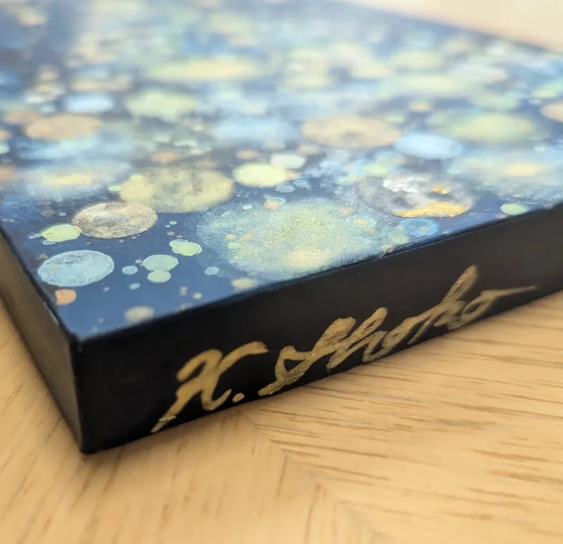 クリスマスツリー 雪と星の夜