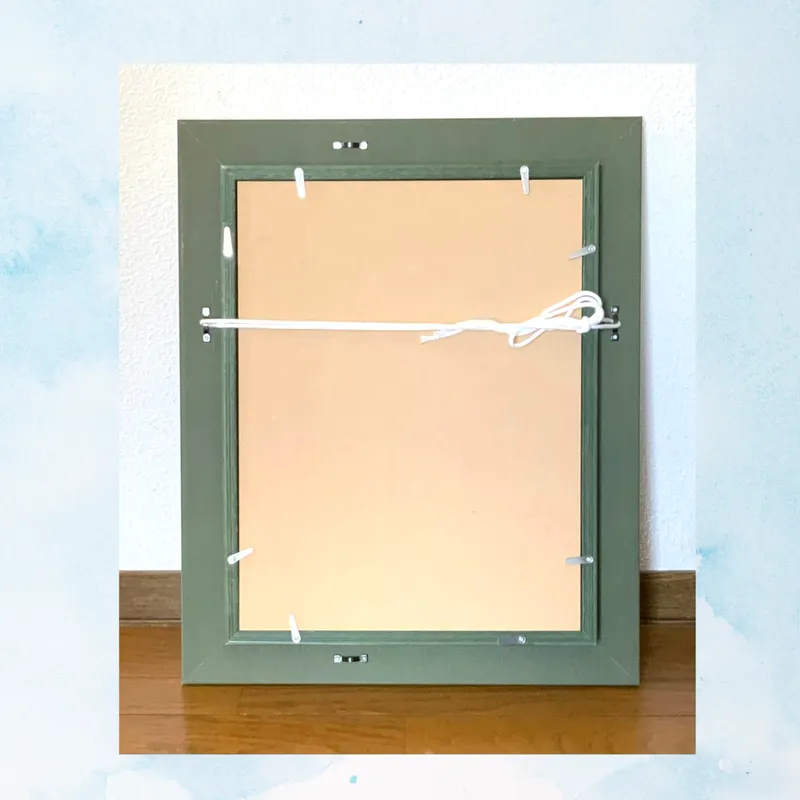 風景画「馬車が走る街」油彩画F4 額付き(アクリル面版)