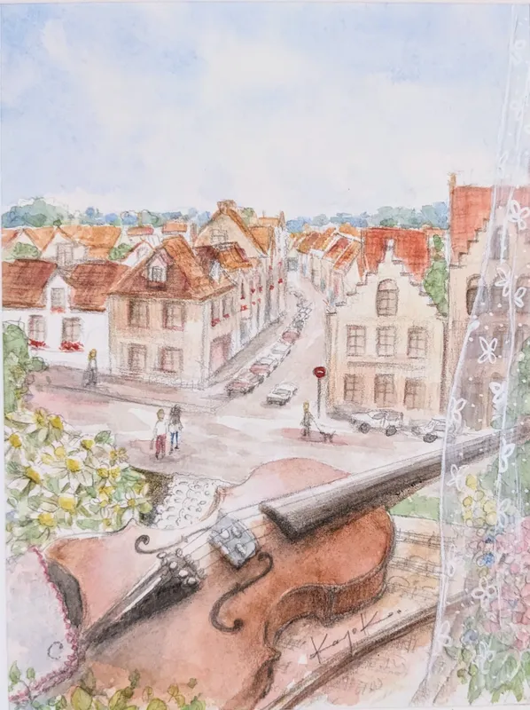 ブルージュの窓辺から