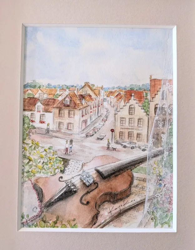 ブルージュの窓辺から