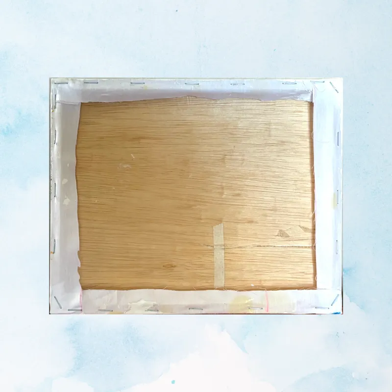 風景画「オンフルール・星降る港町」油彩画・F3/額付き