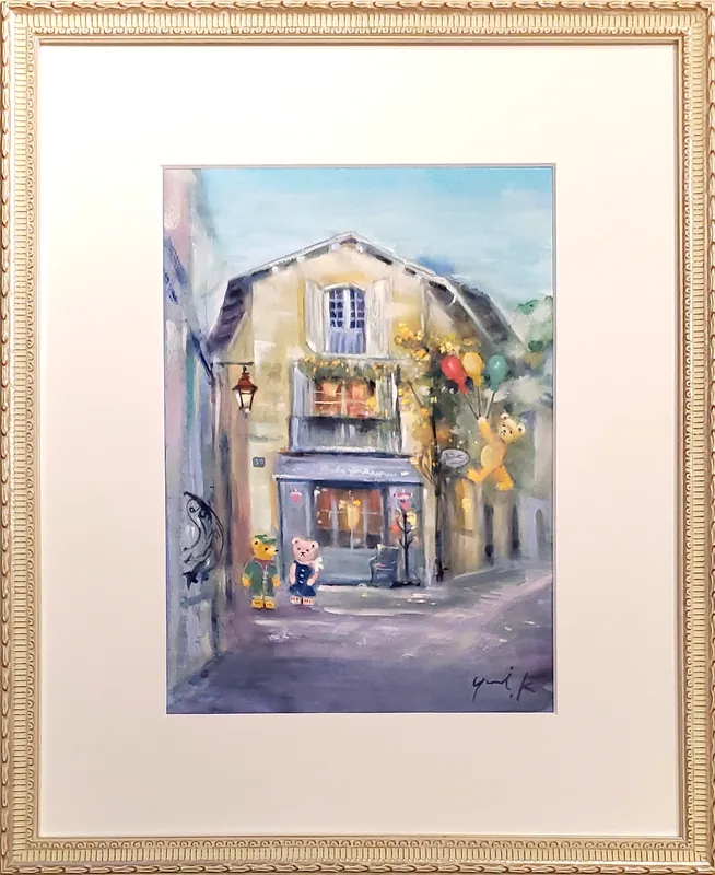 クマ達の黄花藤の咲くお店