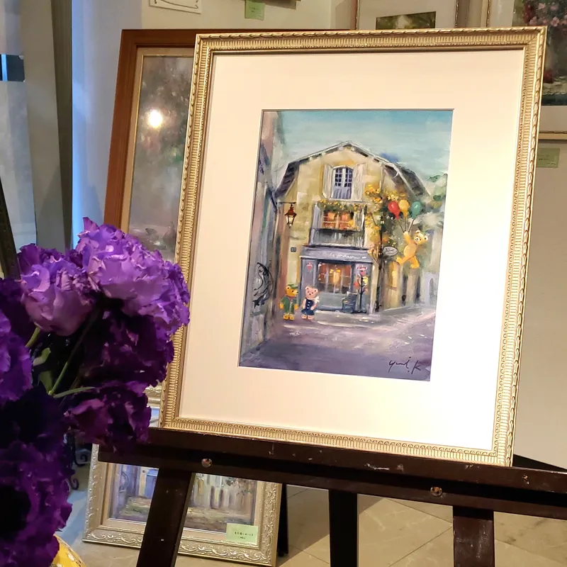 クマ達の黄花藤の咲くお店