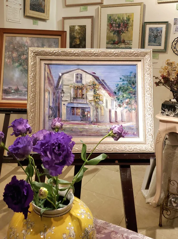 黄花藤の咲くお店