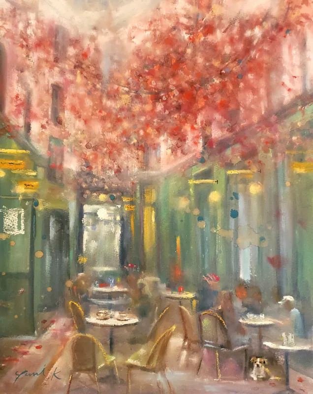 ダックエッグブルーのカフェ