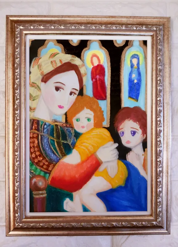 小椅子の聖母 オマージュ