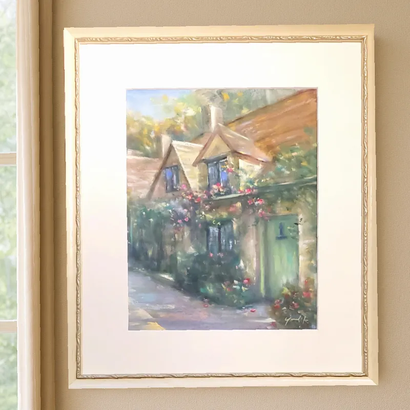 蜂蜜色に染まる村