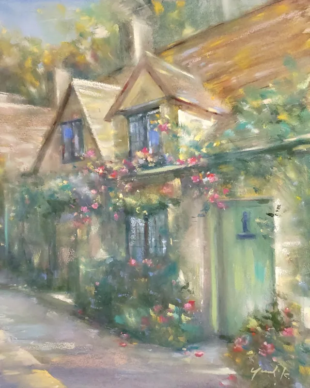 蜂蜜色に染まる村