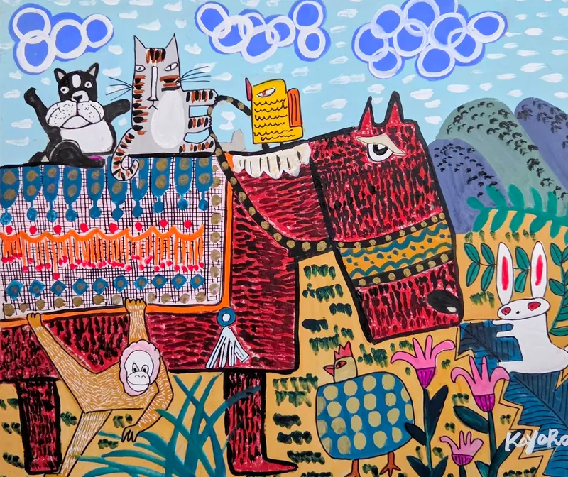 馬に乗って•••