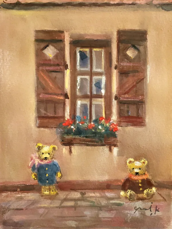 クマ達のチョコレート色の窓