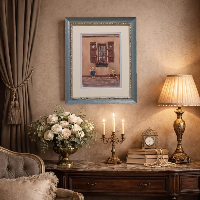 クマ達のチョコレート色の窓