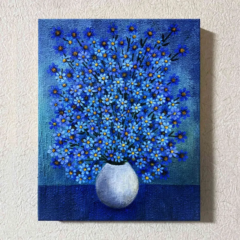 Blue flower garden