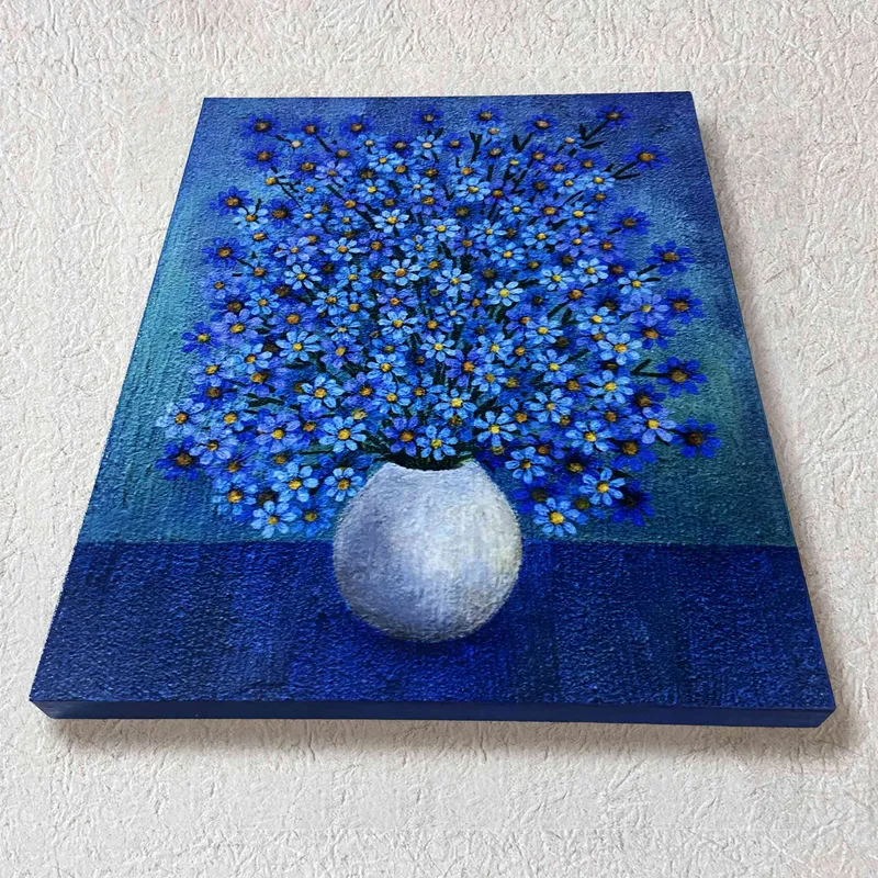 Blue flower garden