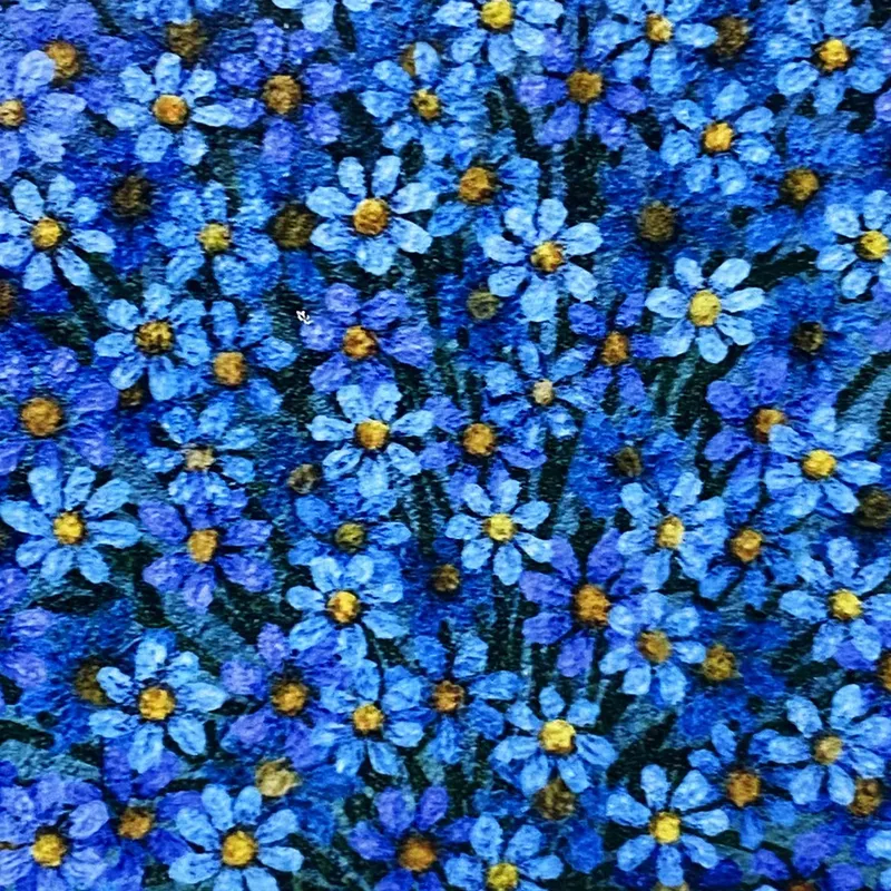 Blue flower garden