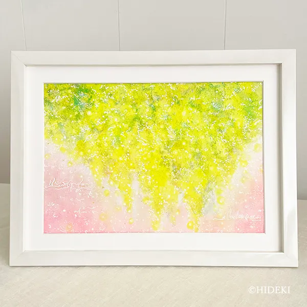 幸せを呼ぶミモザ－ピンク