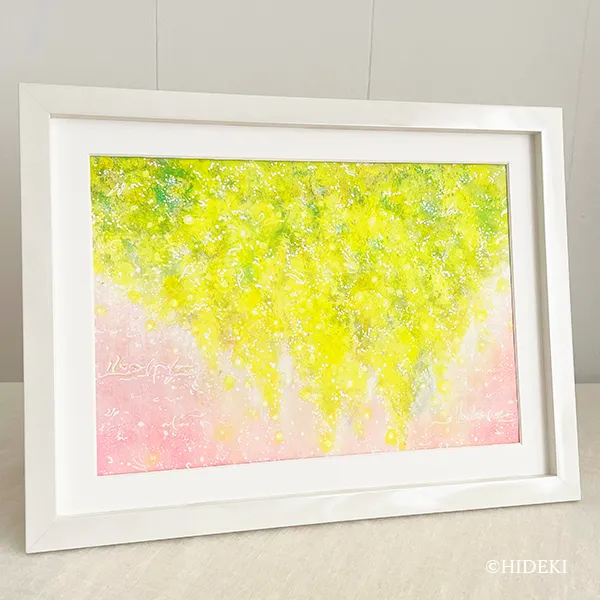 幸せを呼ぶミモザ－ピンク