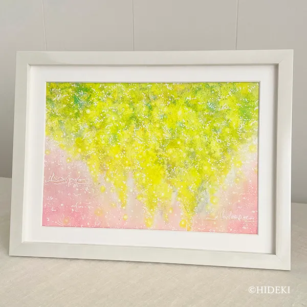 幸せを呼ぶミモザ－ピンク