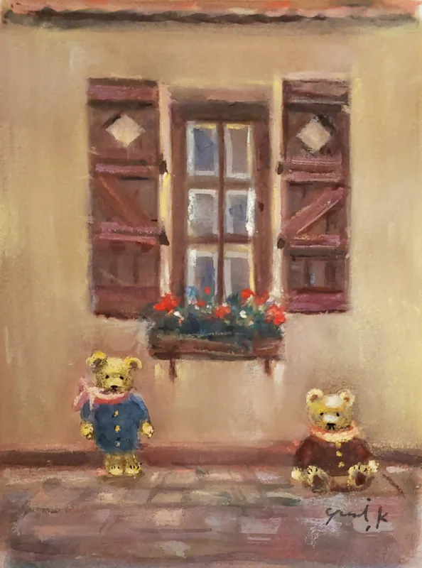 クマ達のチョコレート色の窓